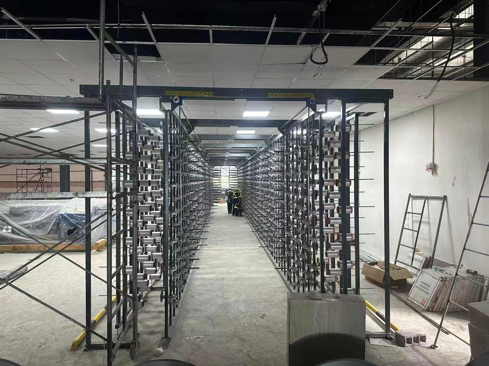 warping machine creel